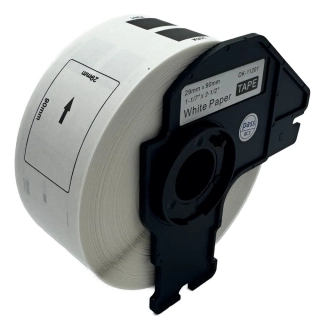 Štítky / etikety pro tiskárny BROTHER QL - typ DK-11201 - 29 x 90 mm - 400 ks/role, bílá (kompatibilní)