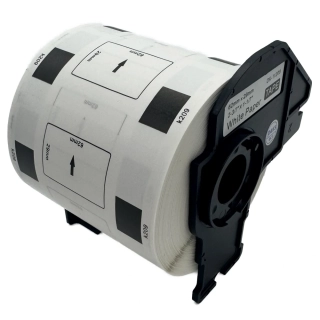 Štítky / etikety pro tiskárny BROTHER QL - typ DK-11209 - 62 x 29 mm - 800 ks/role, bílá (kompatibilní)